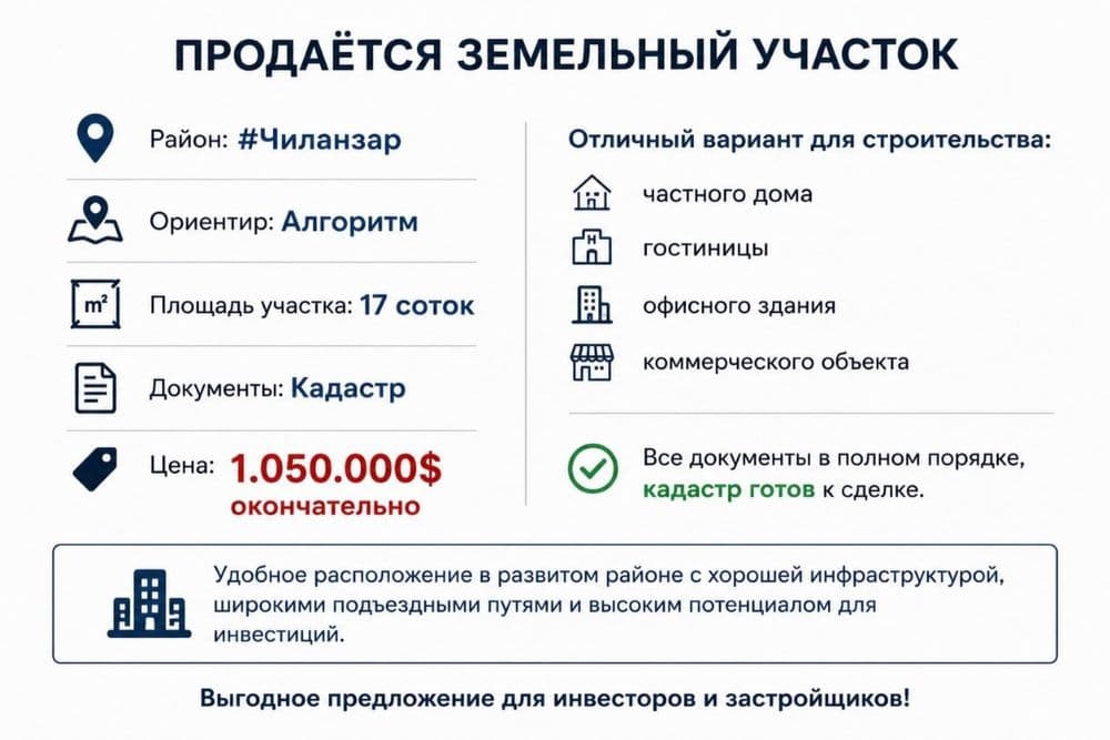 Срочно Продается Земля Алгоритм — 1
