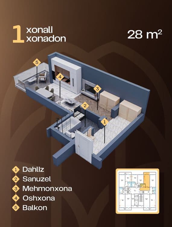 Yangi Qoyliq-2 loyihasidan katlavan narhda honadonlar — 2