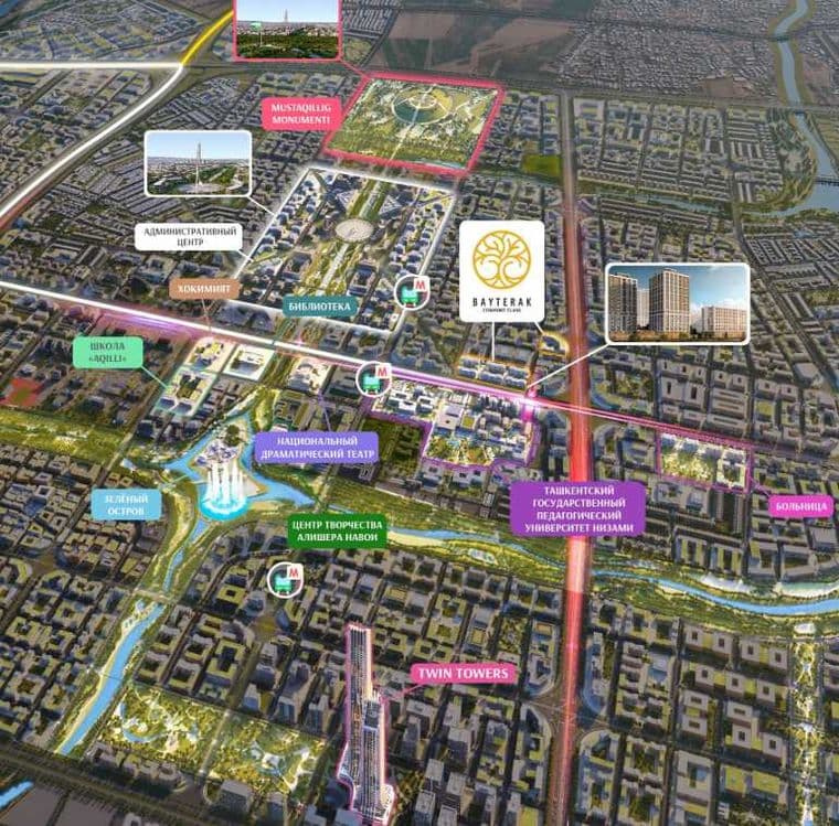 Студия за 28 970 у.е. NRG-BI New Tashkent | первый взнос 35млн [GS] — 2