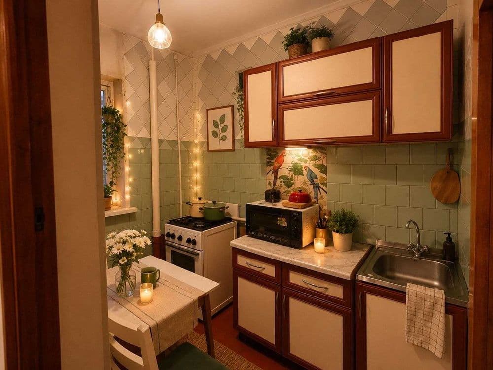 Badamzorda 1 xonali kvartira sotiladi (3/4, 34 m²). — 2