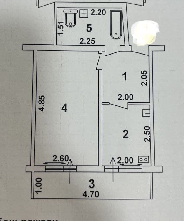 Продам ! 1 комн/7/9 (30 квм) Авиасозлар Кадышева — 1