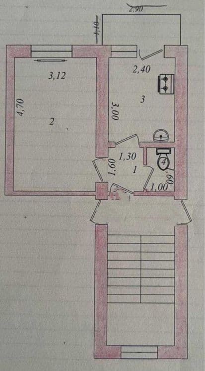 Чиланзар Метро Новза Продам 1/3/4 кирпич балкон 1/3 — 1