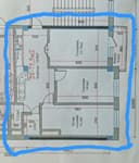 Продаётся 2 комнатная кирпичная квартира