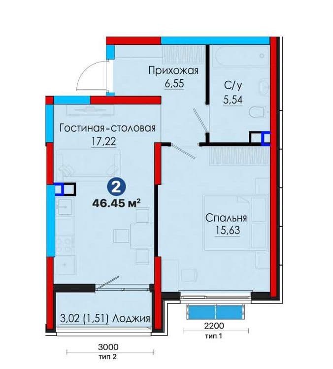 2 комнатная, 2 этаж NRG Jomiy, Бизнесс класс [DM] — 5