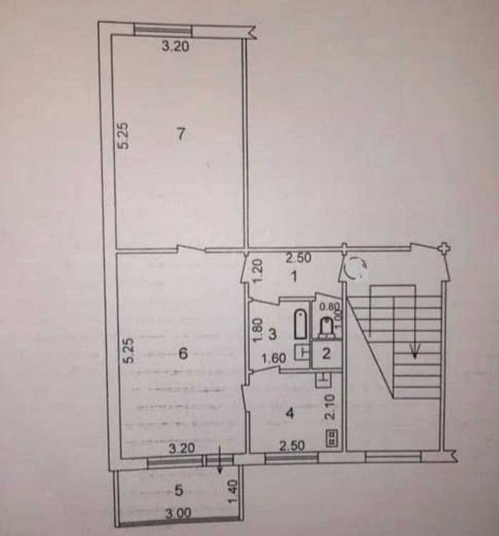 Продаю квартиру Яшнабадский р-он Авиасозлар-3, 2-х комнат 1-этаж 50м2 — 1