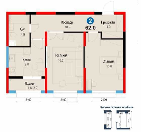 Шикарная 2ком.квартира возле метро на 1 этаже - 20 280у.е (8 — 2