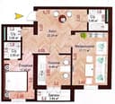 Коробка в жк Новдар/Юнусабаде-17 2х комнатная, 69 м2