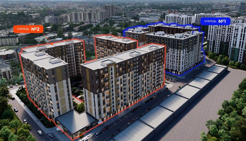 2х комнатная Новостройка в Ипотеку Алмазарский р-н, Площадь Джами(xs) — 5