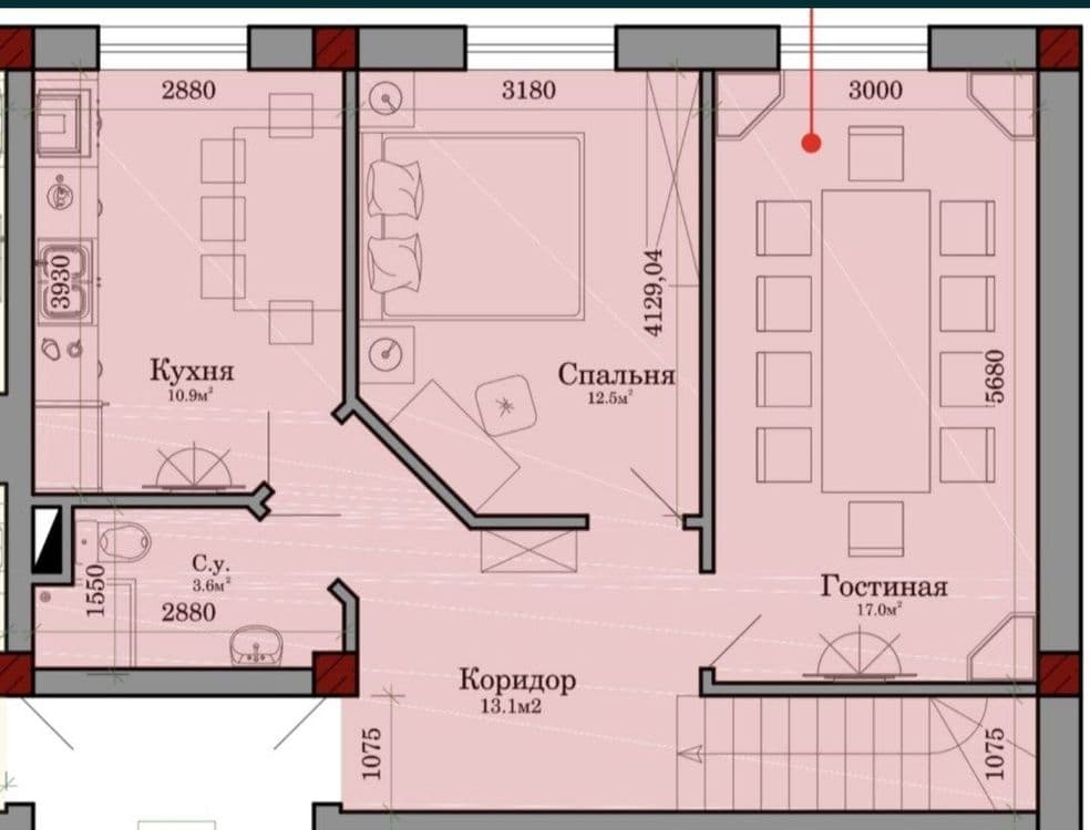 ЮКОРИ ДАРХОН 5х комнатная Разделка 120м² Продаётся квартира — 2