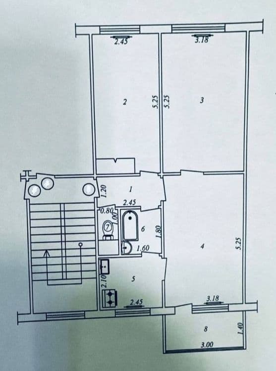 Продаётся 3 комнатная квартира Массив Феруза Экобазар — 1