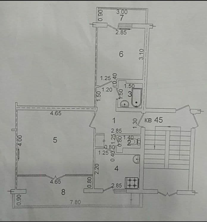 Yunusobod 6 mavze 2/1/4 (60²) sotiladi ipoteka — 1