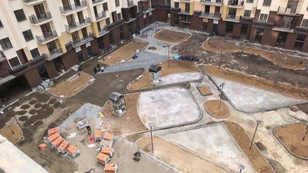 Новостройка ЖК O'z Zamin 3 комнаты 9 этаж, 59.2 м2. White box — 2