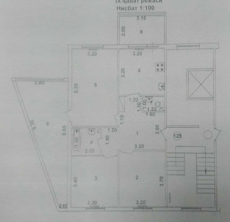 Паркентский 4х-комн квартира 92квм — 1