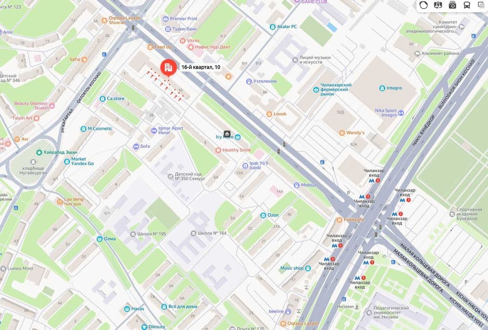 ПРОДАМ СВОЮ 2-ком КВ 2/8/9 Отдельный ВХОД / Чиланзар 16 Квартал 10 ДОМ — 1