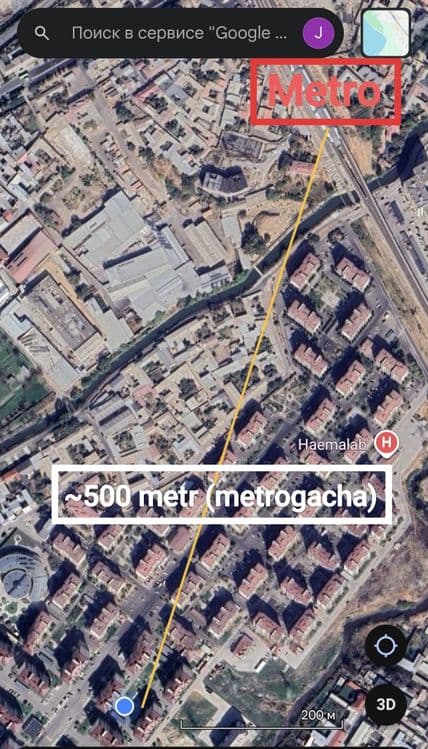 Квартира 3 Комн. Рядом с Метро Чоштепа | 72 м² | Собственная Квартирa — 2