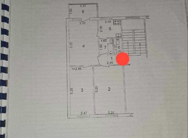 Продается квартира  Максим горький  Буз базар  3/2/5! 67м2 — 1