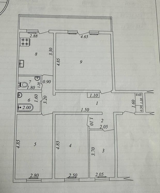 Продаётся на Карасу-4 4ком — 1
