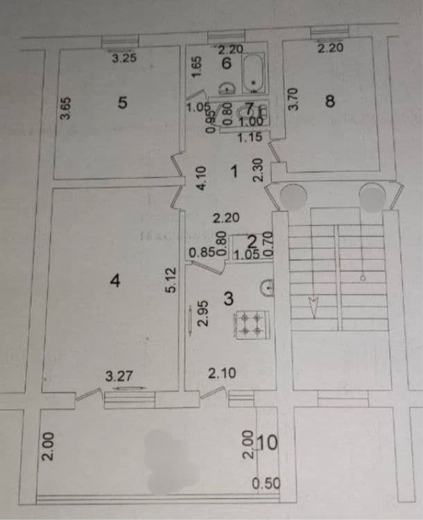 Метро Новза Чиланзар 77 серия 3 комнатная Все раздельно балкон 2/6 — 1