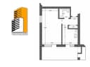 1-комнатная 45 м² | Ц-1 Экопарк, 64 школа, Мирзо-Улугбекский район