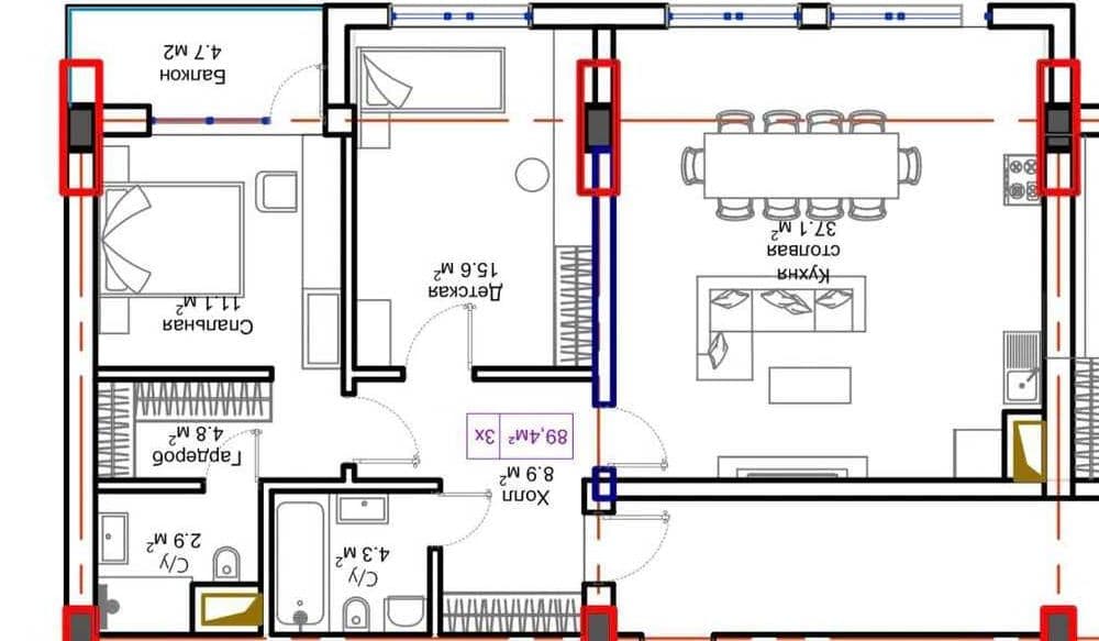 Себзорда Навастройка 3 Хона 92m2 Зудлик билан Сотилади — 2