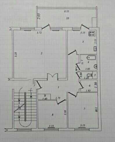Продается квартира в Яшнабадском районе Тузел-2, 4х комнат 1-этаж 92м2 — 1