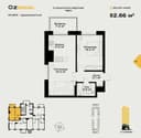 2-х комнатная в ЖК «O'z Mahal» ID: 6556