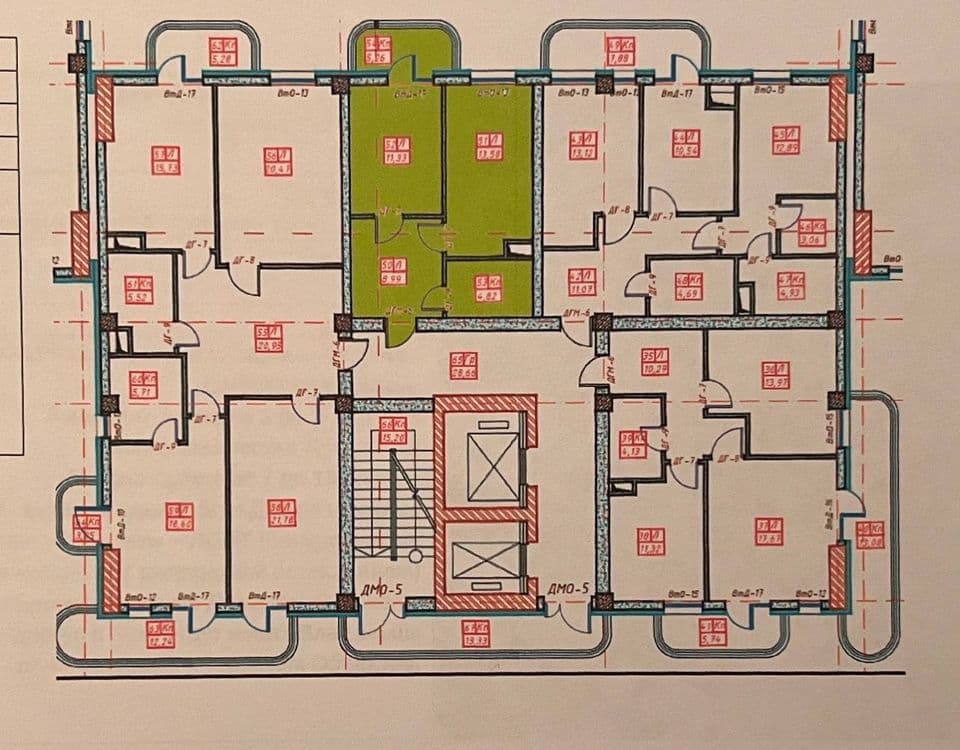 В ЖК Парквуд ул.Нукус 2-ком. квартира 42м² с дизайн проектом,white box — 5