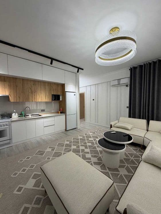 яккасарай с кадастром 2х ком с ремонтом подключ Zarafshna city 49м2; — 1