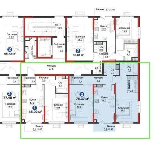 Квартира 2х комнатная 77м2 NRG Maftun Makon ул А.Навоий/ Продажа — 3