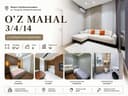3-комнатная квартира 57м² в ЖК O’z Mahal | Новомосковская