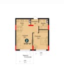 Продается коробка в ЖК NRG VOHA 2 ком 55м2