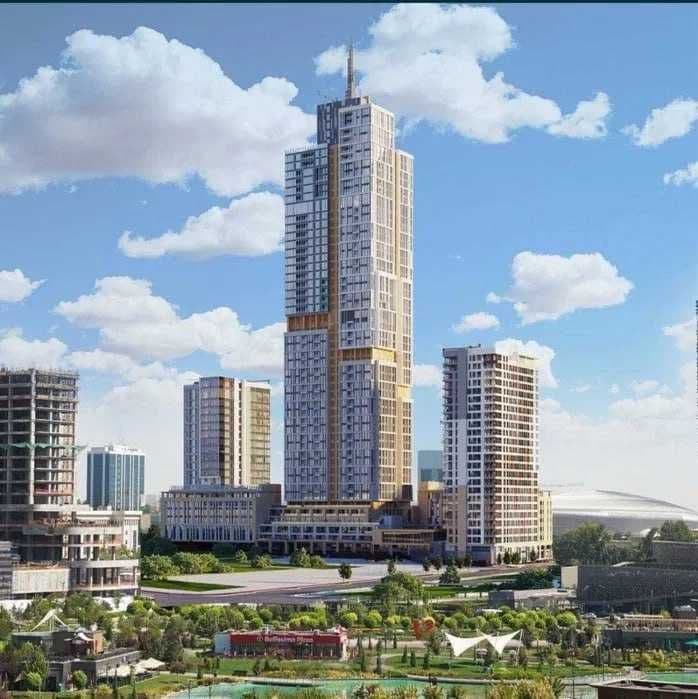 ;Новостройка‼️1/2ком квартира 37м2 евро метро Узбекистан Tashkent city — 1