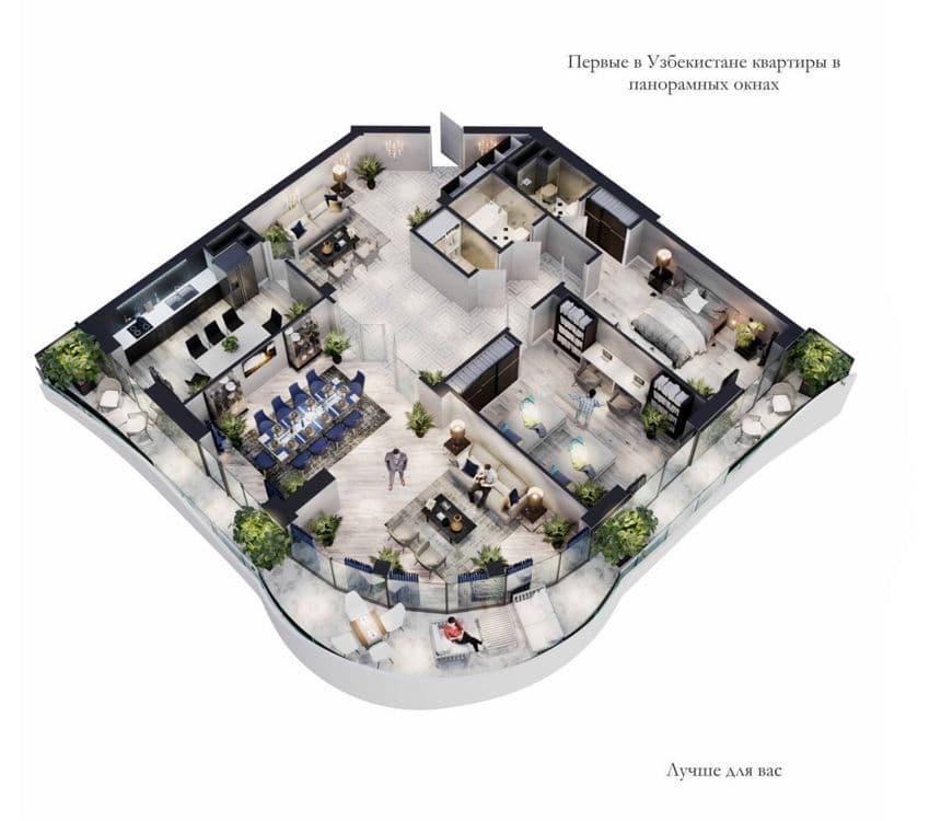 Продается 4/10/12 ЖК MODERN STROY Трц малика — 3