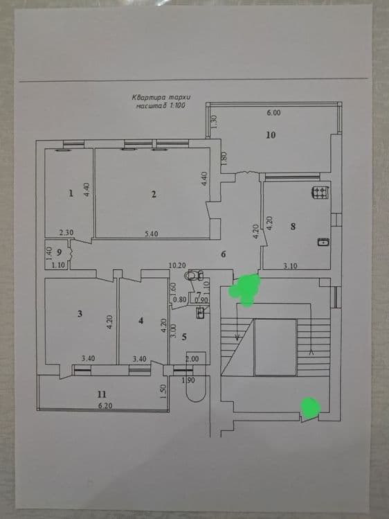 Продажа квартира 5 комнат 140м2 Садыка Азимова кафе Studio! Продам сша — 1