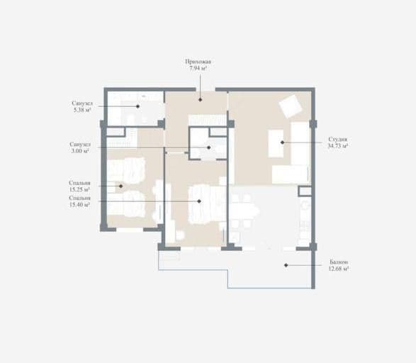 Квартира 3х комнат 80м2 жк Imperial club city/ Ц2 Алайский рын  сну — 1