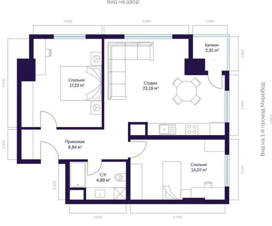 Продается 3/10/24 70м2 в ЖК Modera towers, ул. Шота Руставели — 1