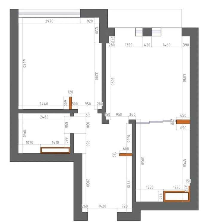 2-х комнатная в ЖК «Mirabad Avenue» по факту 70м2  ID: 5842 — 1