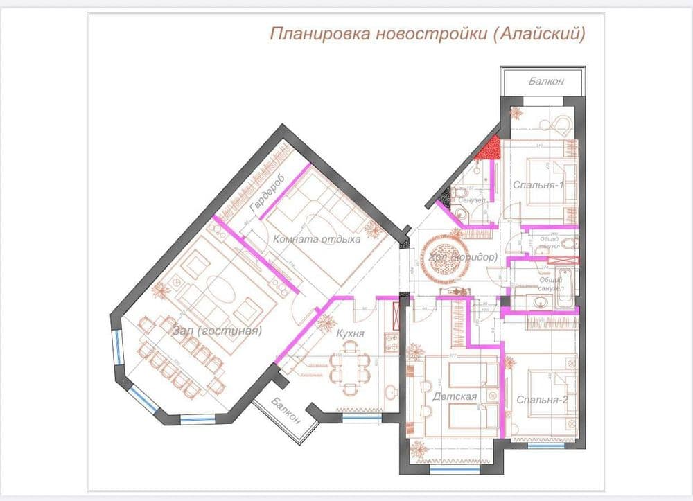 Продаётся 5/8/11 квартира коробка, Kamron Palace, Алайский рынок — 1