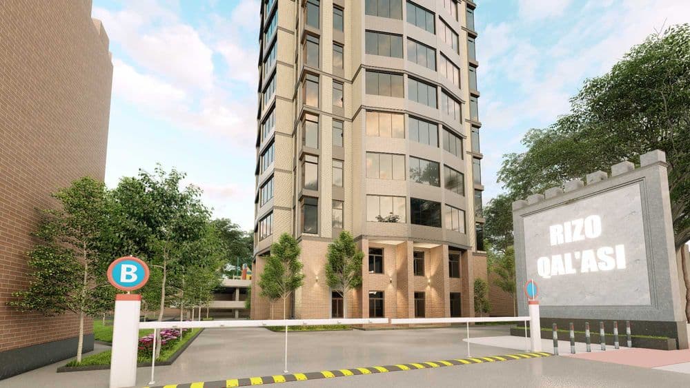 Продаётся 1-комнатная квартира 48 м² в новом ЖК Rizo Qal'asi, Наманган — 3