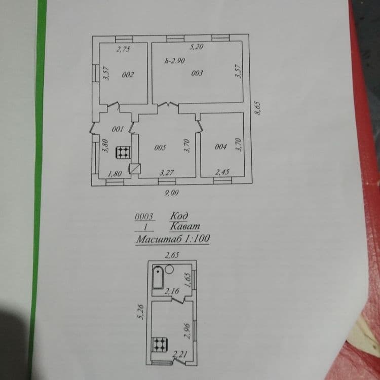 Hovli 4xonalik oshxona alohida — 2