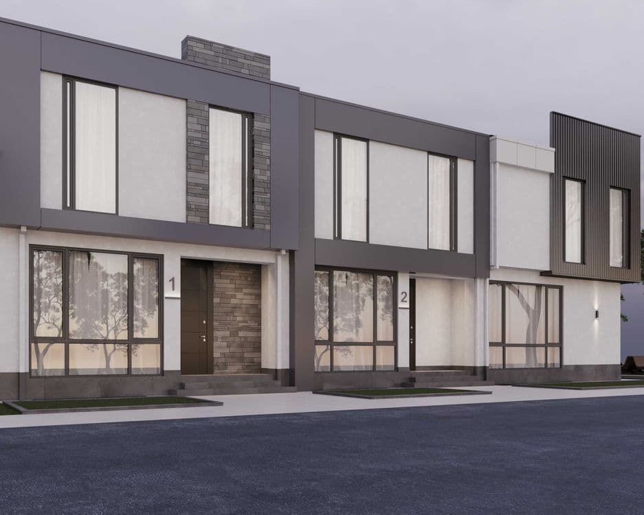 Townhous 9 комнатный коробка 4 уровня — 4
