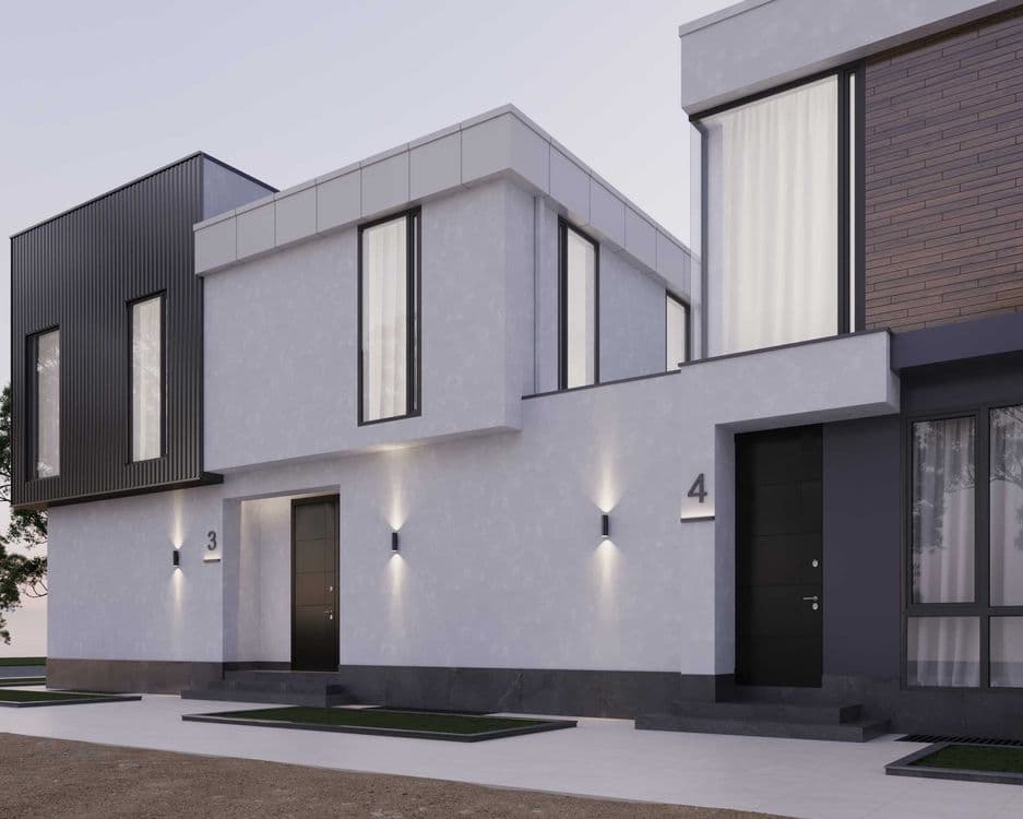 Townhous 9 комнатный коробка 4 уровня — 5