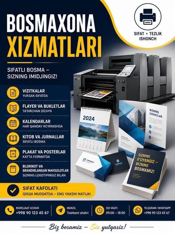Har qanday turdagi kitoblarni yuqori sifatda tayyorlab beramiz! — 2