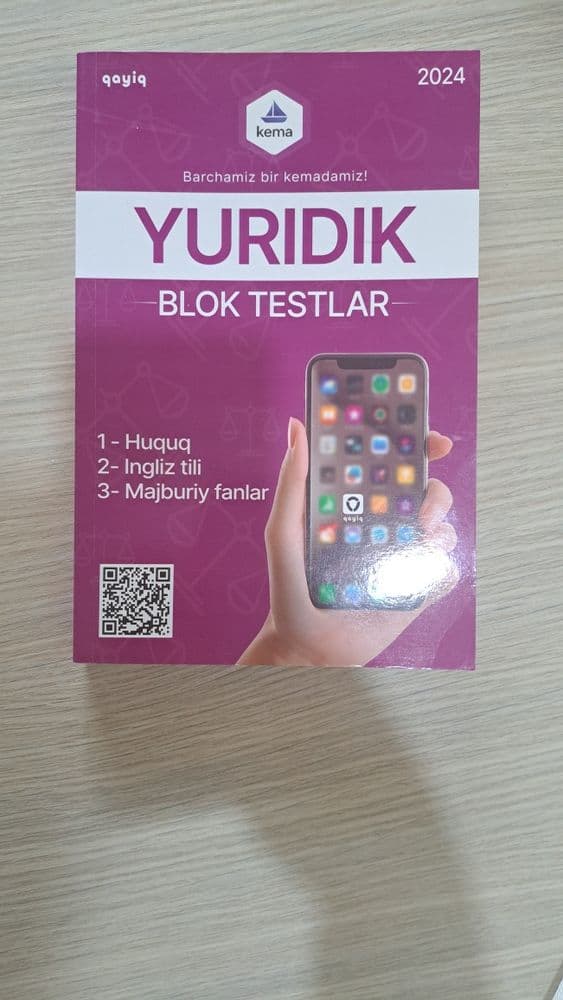 Yurisprudensiya yo'nalishlari uchun Test kitob — 1