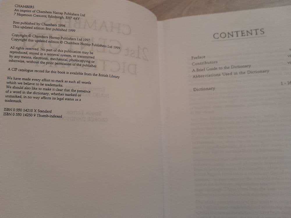 Англо-английский толковый словарь  Сhambers, издание 1999 года — 3