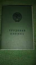 Вкладыш трудовой книжки.