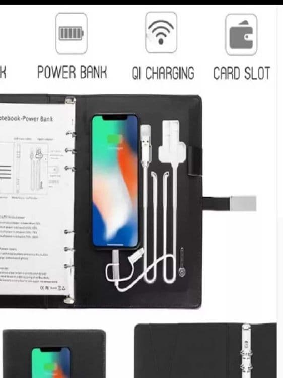 Блокнот с Power Bank и флешкой — ежедневник с зарядкой — 6