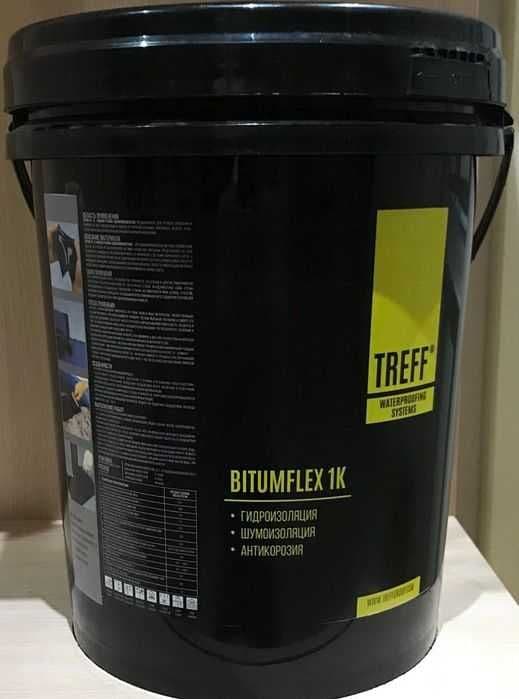 TREFF Гидроизоляция BITUMFLEX 1K Эмульсия битумно полимерная мастика — 4