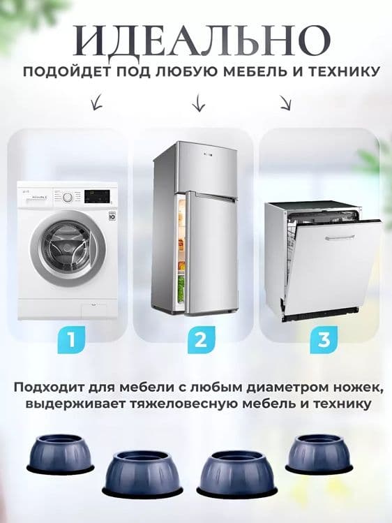 Антивибрационные подставки для стиральных машина — 4