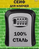 Сейф-ключница кодовая
ВАЖНО! После установки кода - СФОТОГРАФИРУЙТЕ ег